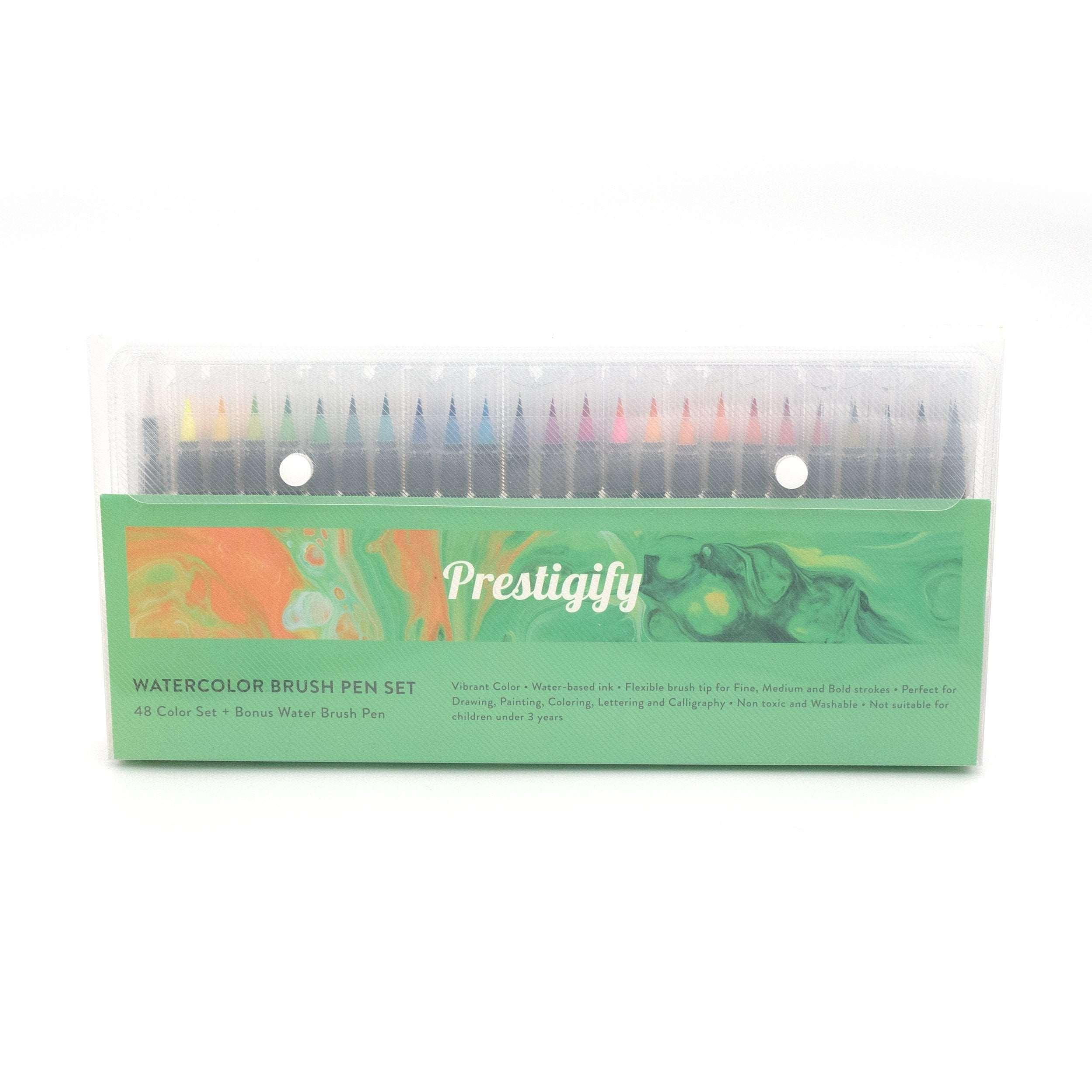  Gift Box : 48 Premium Watercolor Brush Pens, Highly